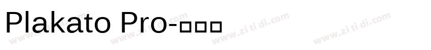 Plakato Pro字体转换